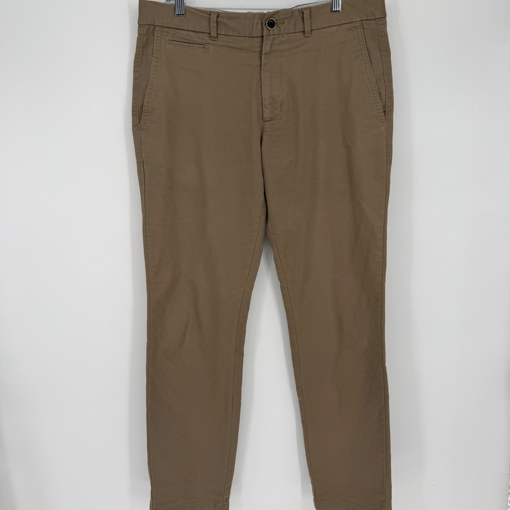 Perk Pants Feel Good Chinos Mens 33x30 Preppy Slim Fit Stretch Khaki Cotton